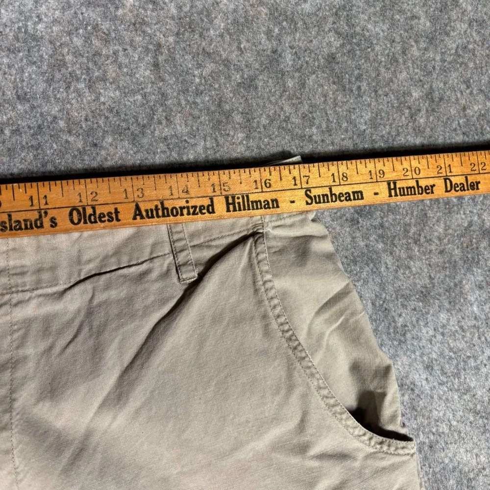 VTG Banana Republic Safari Cargo‎ Shorts Mens 34 Khaki Travel Cotton Distressed